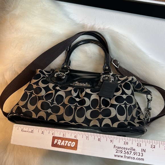 Coach Signature Crossbody with pleather handles. - Picture 9 of 9